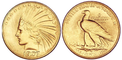 Click to See if There's a Larger Image! Ngc-Certified-1907-Rolled-Edge-Eagle-Tops-Prices-At-Fun